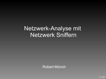 Netzwerk-Analyse mit Netzwerk Sniffern - 6grad.de