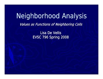Neighborhood Analysis