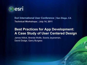 A Case Study of User Centered Design - Esri