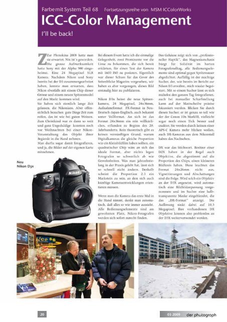 Österreichisches Monatsjournal für angewandte Fotografie