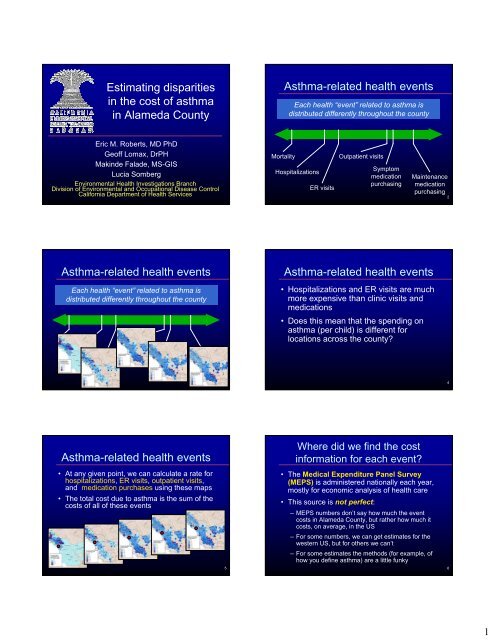 DRAFT Alameda County Asthma Related Cost Maps