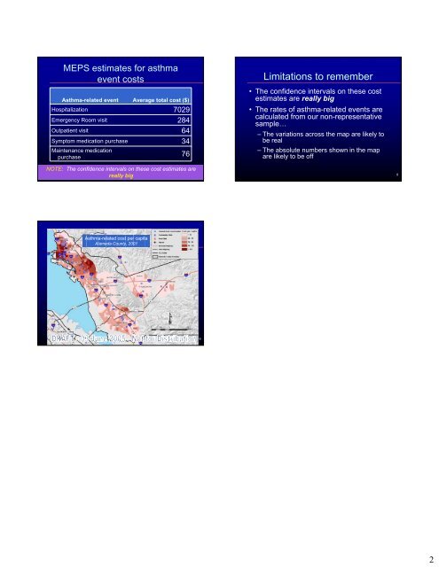 DRAFT Alameda County Asthma Related Cost Maps