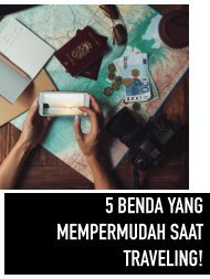 Tiket2 - 5 Benda yang Mempermudah saat traveling