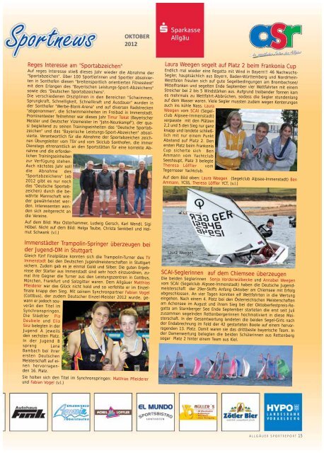 ASR Sport Ausgabe November 2012 - Allgäu Sport Report