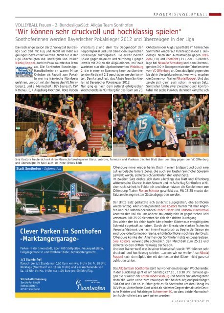 ASR Sport Ausgabe November 2012 - Allgäu Sport Report