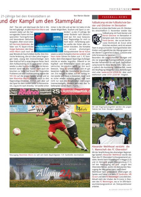 ASR Sport Ausgabe November 2012 - Allgäu Sport Report