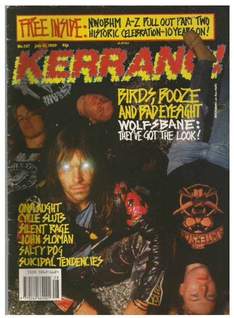 Kerrang No 247 July 15 1989