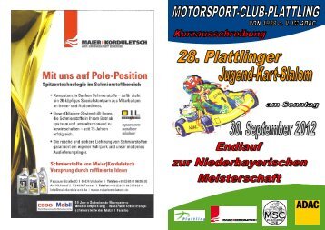 ADAC Kart Slalom 2012 Nennung