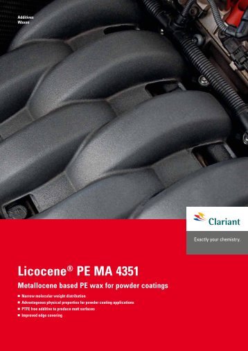 Licocene® PE MA 4351 - Clariant Waxes