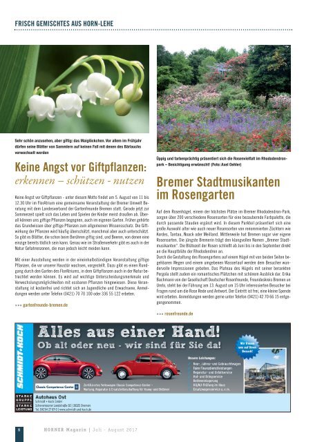 HORNER Magazin | Juli-August 2017