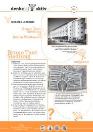 Bruno Taut- Siedlung in Berlin-Weißensee Aufgaben - Denkmal aktiv
