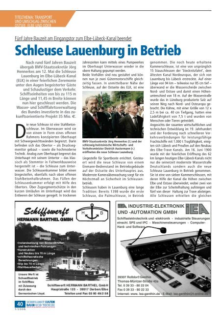 magazin für intermodalen transport und logistik - Schiffahrt und ...