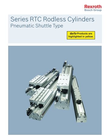 Series RTC Rodless Cylinder - Bosch Rexroth