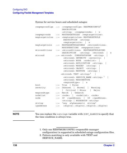 HP OpenView Operations Administrator's Reference - filibeto.org