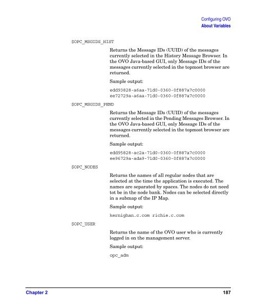 HP OpenView Operations Administrator's Reference - filibeto.org