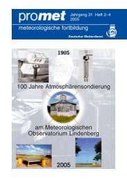 100 Jahre Atmosphärensondierung am Meteorologischen ...