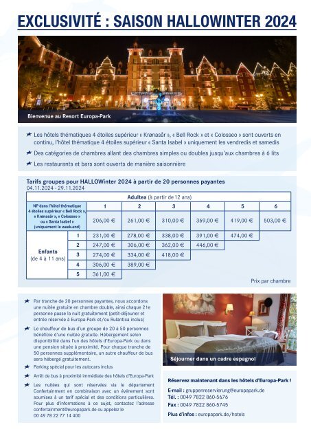 Brochure groupe HALLOWinter/hiver 2023/2024