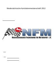 Niedersächsische Kartslalommeisterschaft 2012 - NFM