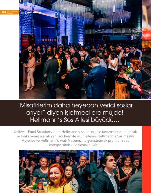 HOTEL RESTAURANT  MAGAZINE HAZİRAN 2017 SAYISI