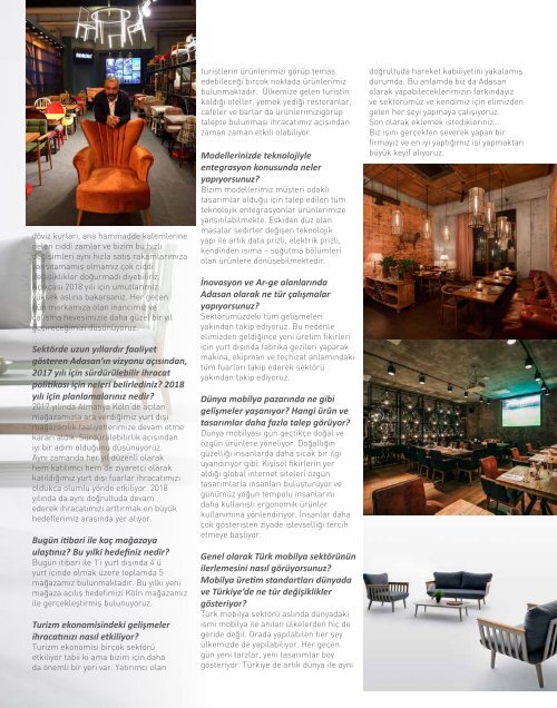 HOTEL RESTAURANT  MAGAZINE HAZİRAN 2017 SAYISI