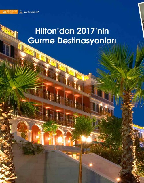 HOTEL RESTAURANT  MAGAZINE HAZİRAN 2017 SAYISI