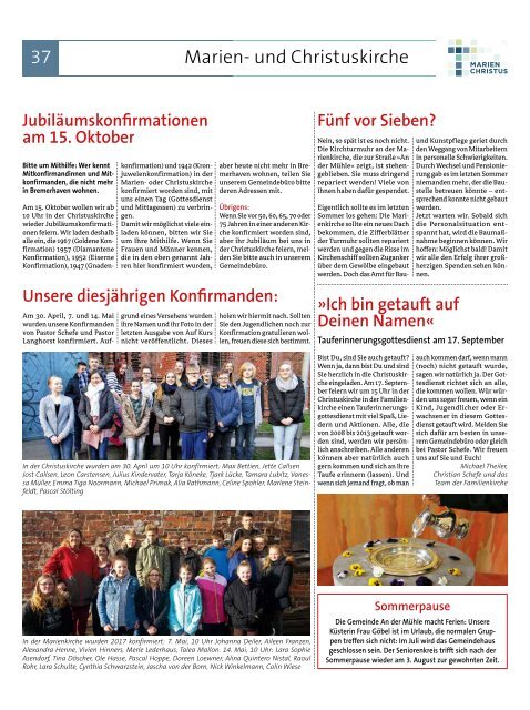 Auf Kurs, Ausgabe Juni 2017