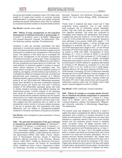 XII - 12th International Symposium - Digestive Physiology of Pigs