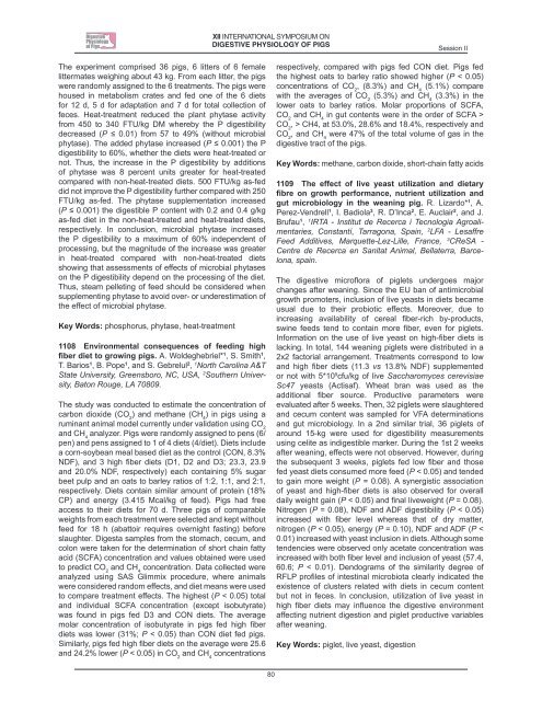 XII - 12th International Symposium - Digestive Physiology of Pigs