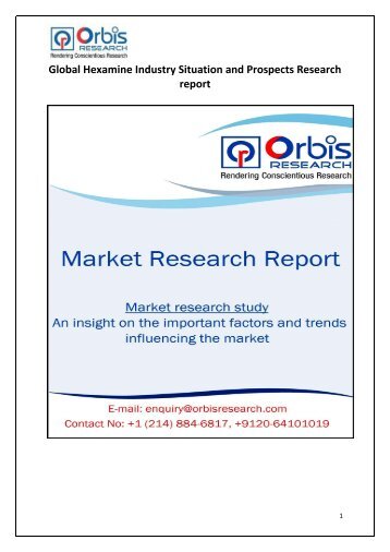 Global Hexamine Market 2017