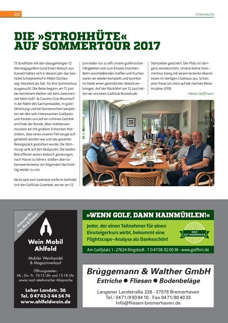 Golfi, Ausgabe Sommer 2017