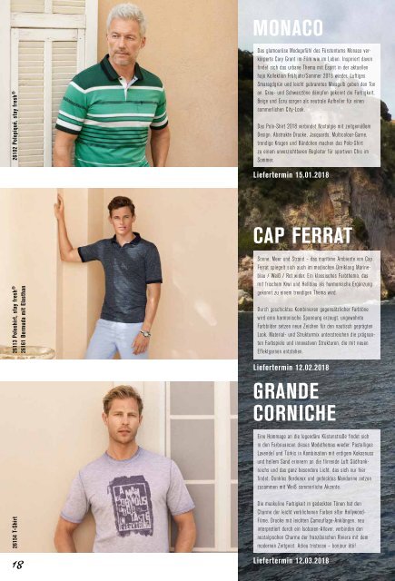 hajo Menswear "To Catch The Style" Sommer 2018