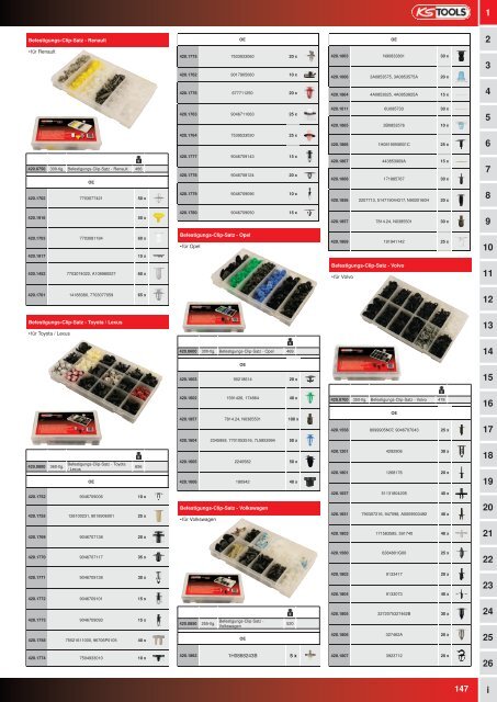 KS-TOOLS Spezialwerkzeuge PKW und Transporter