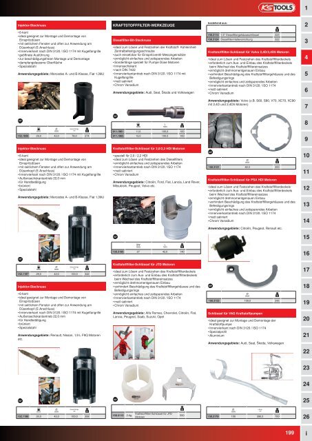 KS-TOOLS Spezialwerkzeuge PKW und Transporter