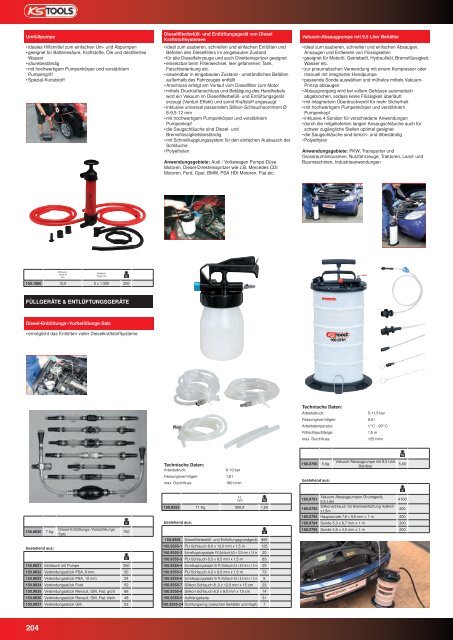 KS-TOOLS Spezialwerkzeuge PKW und Transporter