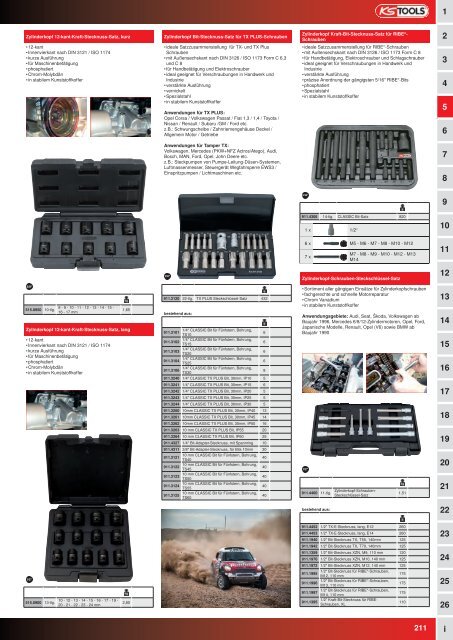 KS-TOOLS Spezialwerkzeuge PKW und Transporter