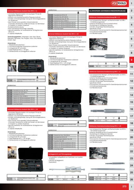 KS-TOOLS Spezialwerkzeuge PKW und Transporter