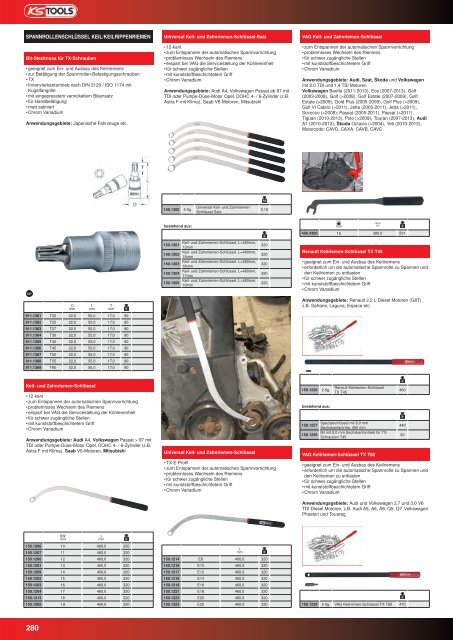 KS-TOOLS Spezialwerkzeuge PKW und Transporter