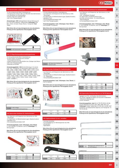 KS-TOOLS Spezialwerkzeuge PKW und Transporter