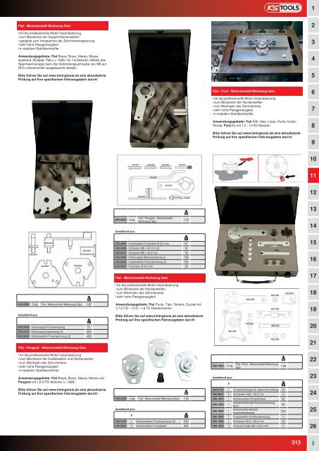 KS-TOOLS Spezialwerkzeuge PKW und Transporter