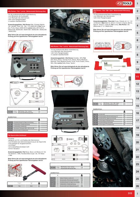 KS-TOOLS Spezialwerkzeuge PKW und Transporter