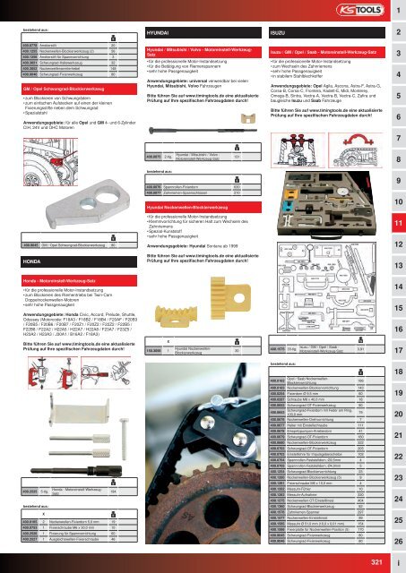 KS-TOOLS Spezialwerkzeuge PKW und Transporter