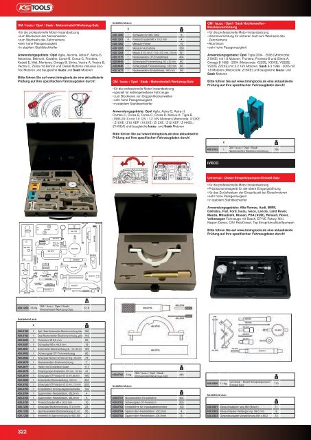 KS-TOOLS Spezialwerkzeuge PKW und Transporter