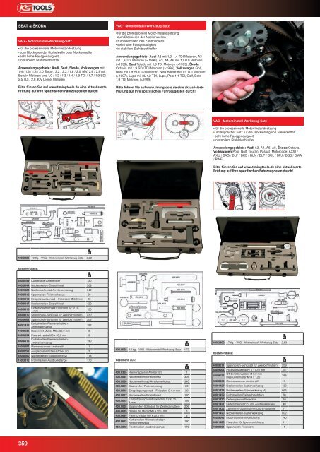 KS-TOOLS Spezialwerkzeuge PKW und Transporter