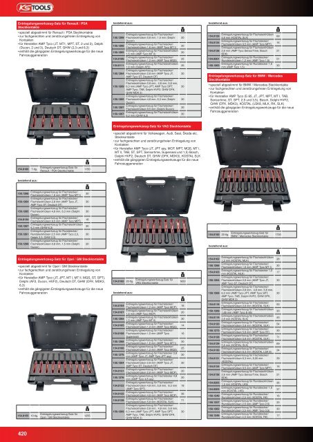 KS-TOOLS Spezialwerkzeuge PKW und Transporter