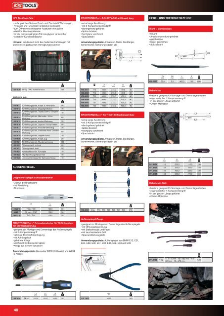 KS-TOOLS Spezialwerkzeuge PKW und Transporter