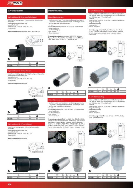 KS-TOOLS Spezialwerkzeuge PKW und Transporter