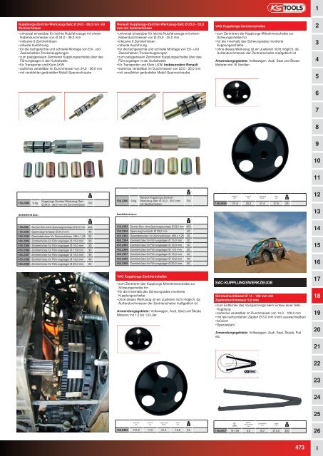 KS-TOOLS Spezialwerkzeuge PKW und Transporter