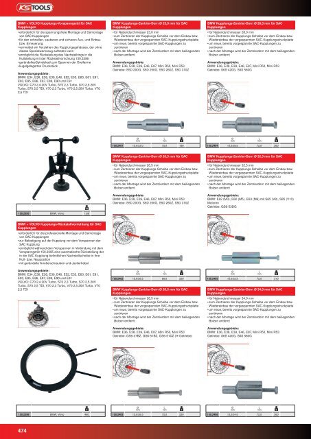 KS-TOOLS Spezialwerkzeuge PKW und Transporter