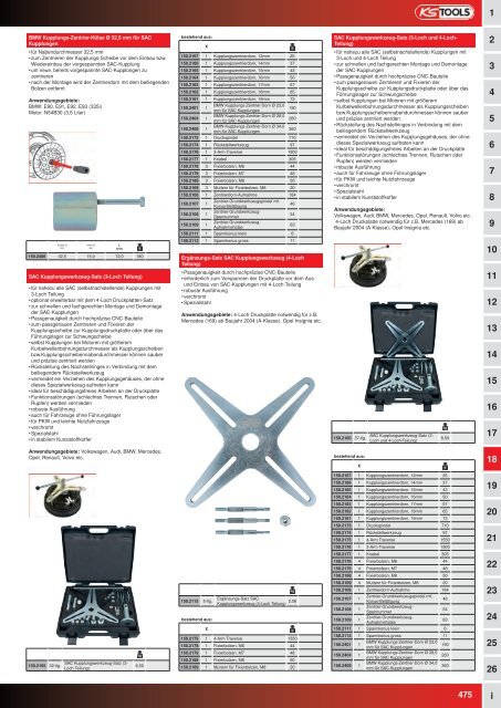 KS-TOOLS Spezialwerkzeuge PKW und Transporter