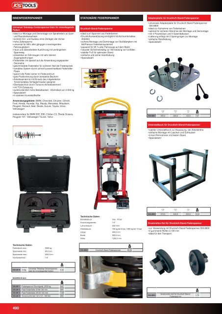 KS-TOOLS Spezialwerkzeuge PKW und Transporter